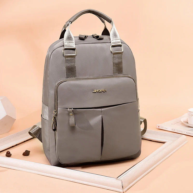 2019 Модный женский рюкзак повседневные сумки на плечо Женский однотонный для