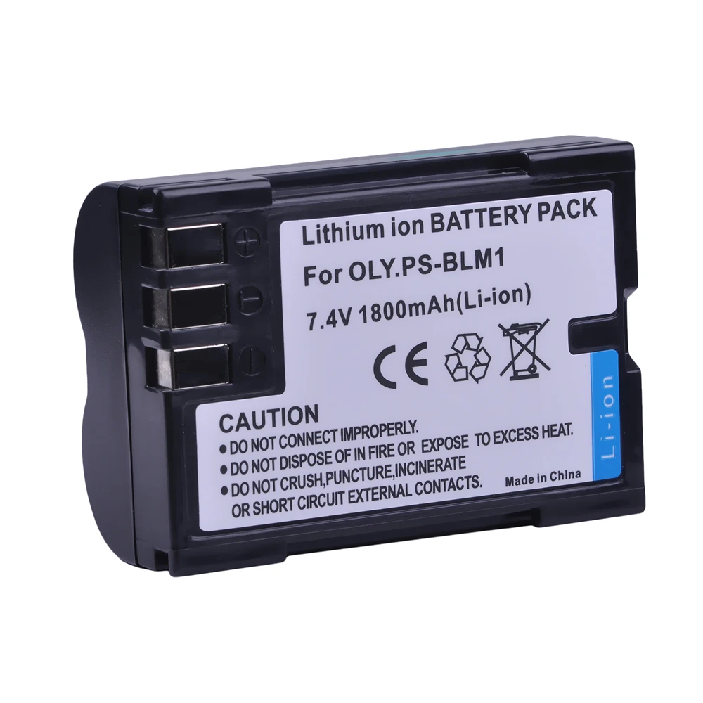 Фото PowerTrust 2Pcs PS-BLM1 BLM1 BLM-1 Аккумулятор для Olympus, C-5060, C-7070, C-8080, E-1, E-3, E-30, evol, EVOLT, E-520, №3