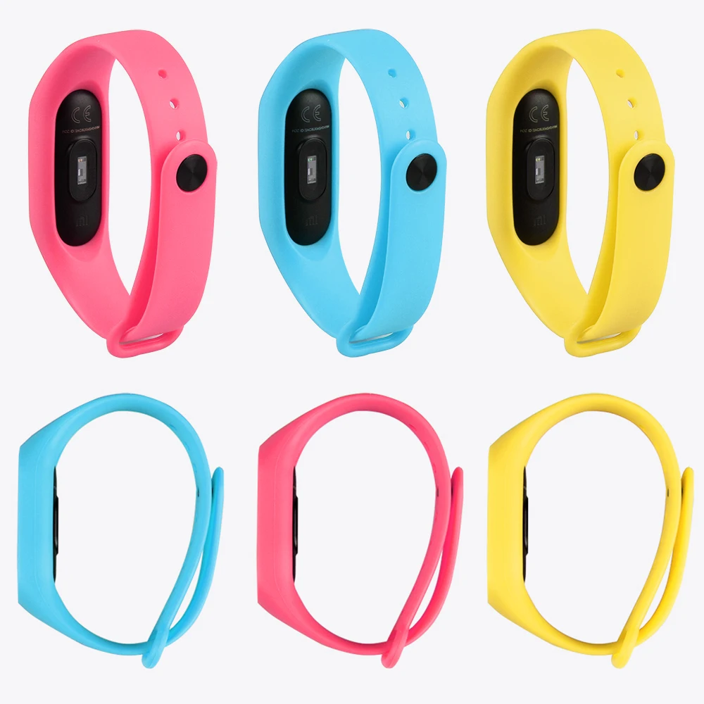 Сменный цветной ремешок для браслета Xiaomi Mi Band 2 силиконовый аксессуар смарт 2|mi band