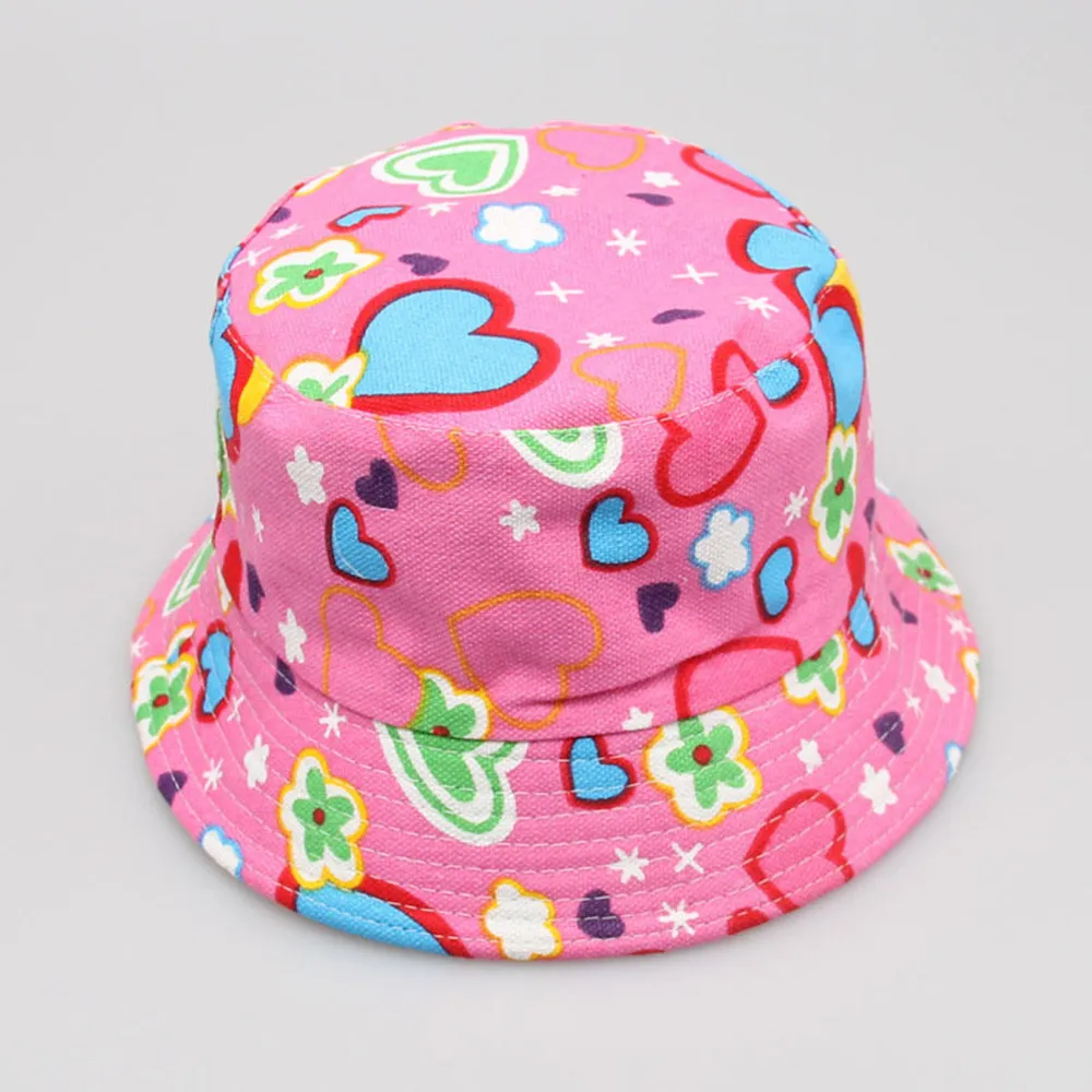 Toddler Baby Kids Boys Girls Floral Pattern Bucket Hats Sun Helmet Cap Soft Cotton Summer Infant Newborn Hat | Детская одежда и