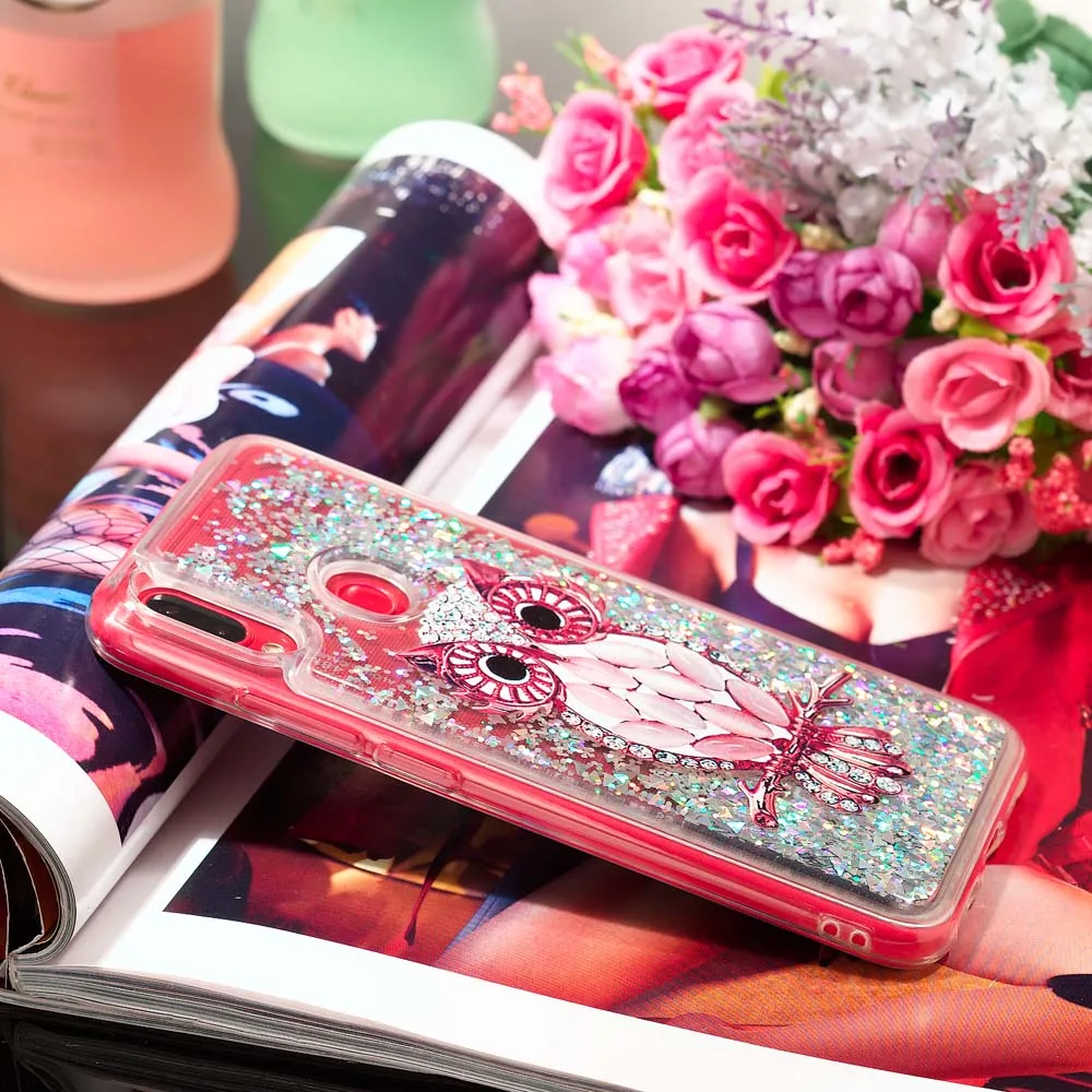 Красный силиконовый чехол из ТПУ для mi Note 7 Xio mi Red mi Note 7 Dyna mi c жидкий зыбучий песок чехол-бампер Xio mi Xao mi Red mi Note 7 Funda