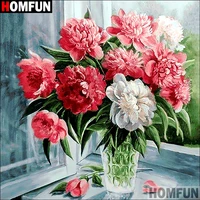 homfun full squareround drill 5d diy diamond painting flower landscape 3d embroidery cross stitch home decor gift a10907