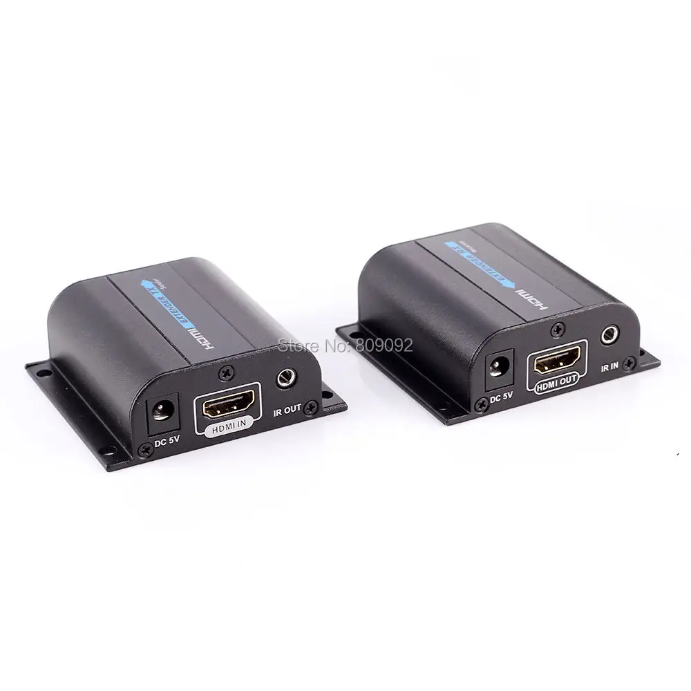 60M HDMI Extender Transmitter +Receiver Sender with RJ45 LAN Interface CAT6 Signal Network Cable For DVD PS3 Projector | Компьютеры и