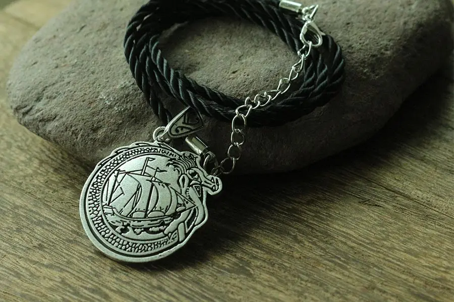 Lanseis 10 шт. ожерелье с кораблем подвеска Norse длинная лодка датское ювелирное