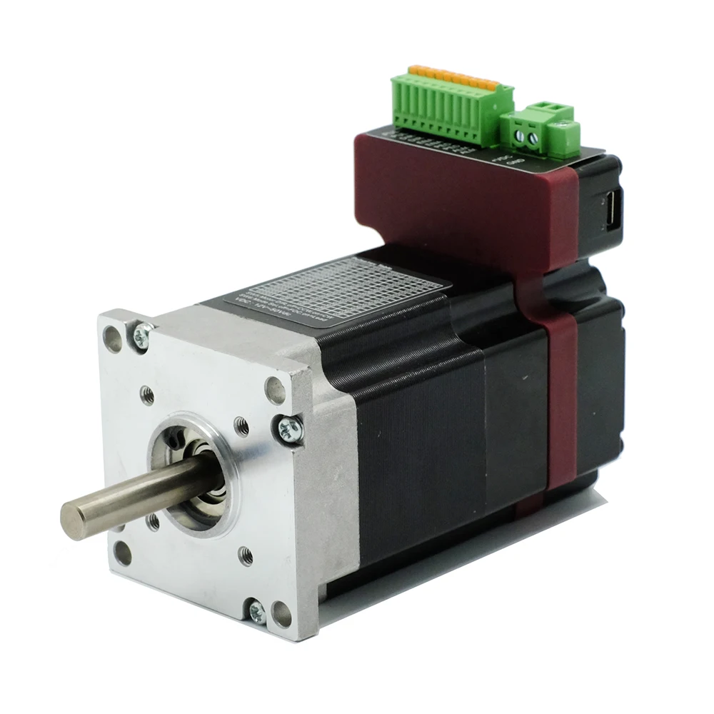 NEMA23 100 Вт 24 50VDC 8A интегрированный серво двигатель в комплекте PUL + DIR 107 мм BLDC