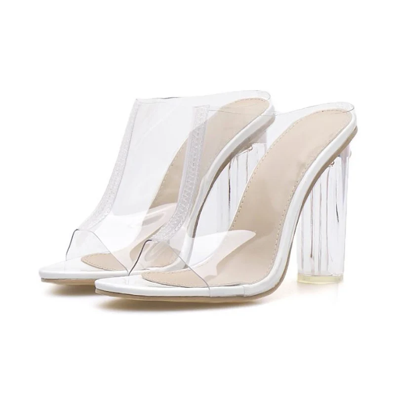 Пляжные шлепанцы для женщин Летняя обувь Шлепанцы на высоком каблуке Пикантная