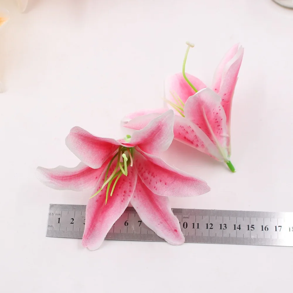 10 шт./лот Искусственные цветы ручной работы шелковая Орхидея для рукоделия венок