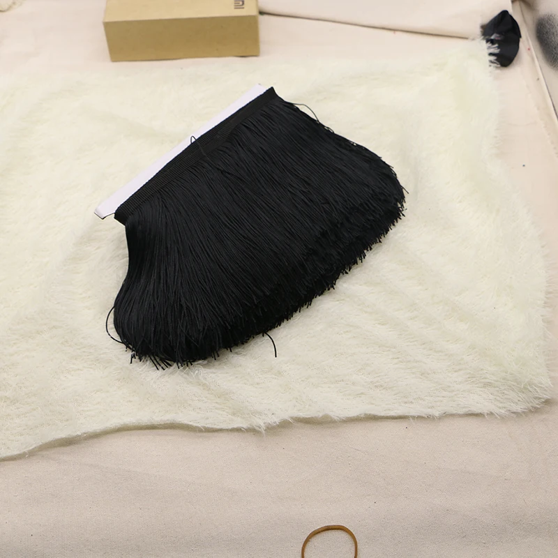 5 ярдов/партия 15 см ширина полиэстер кисточка кружевная бахрома отделка для