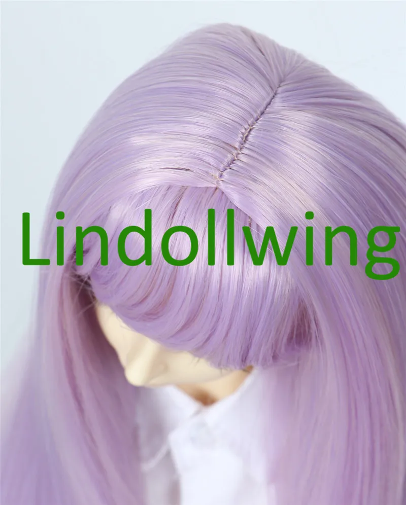 1/3 BJD парик Pullip Dal DD SD LUT Dollfie кукла 8 9 дюймов Длинные розовые фиолетовые смешанные