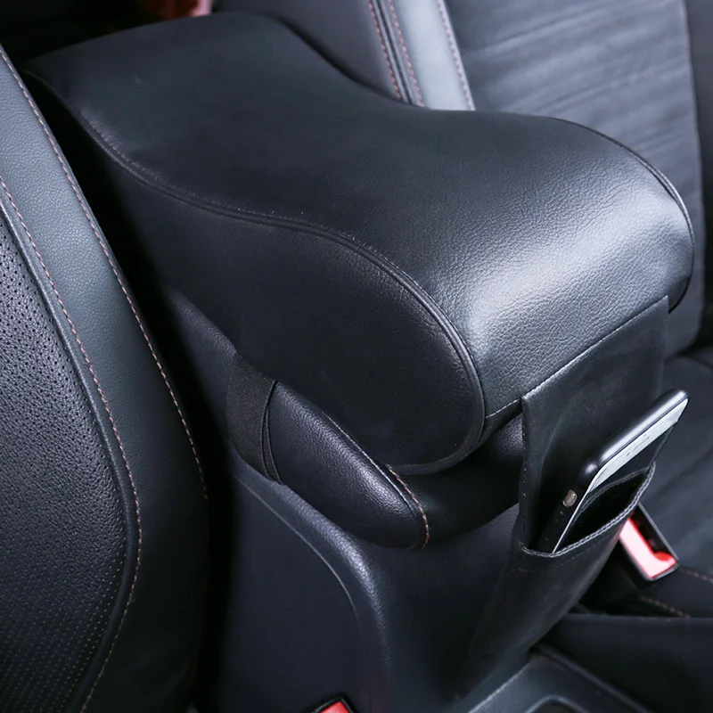 New Universal Leather Car Armrest Pad Vehicle Auto Armrests Covers Center Console Arm Rest Seat Box Pads Protective 4 color | Автомобили и
