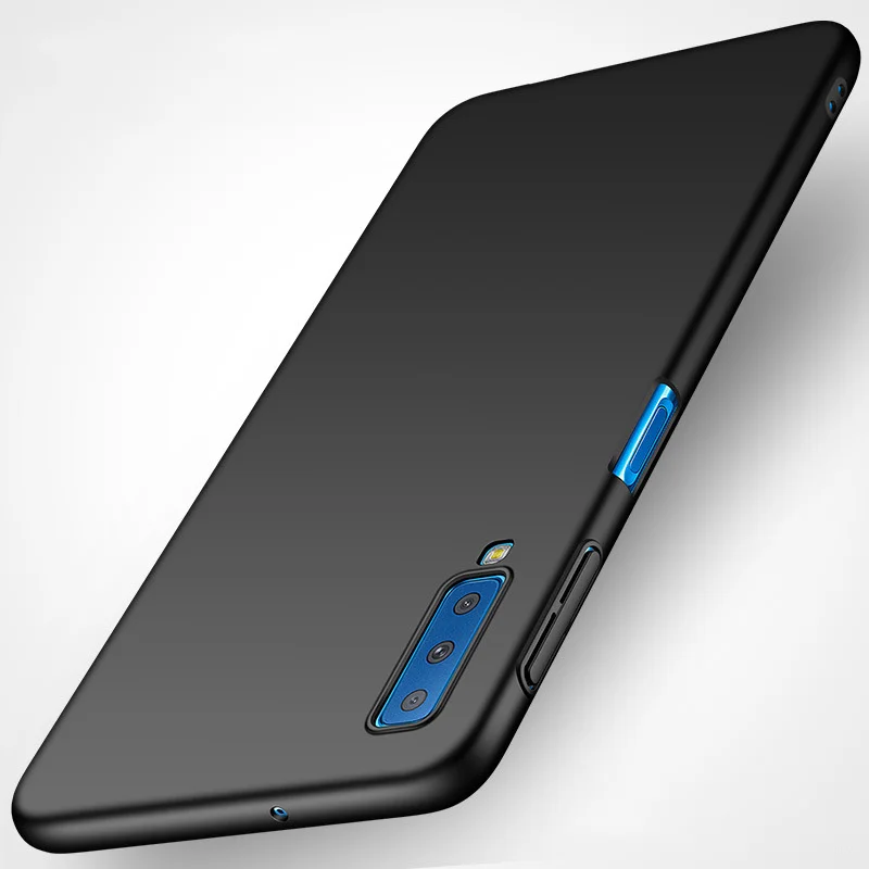 

Ультратонкий жесткий пластиковый чехол-накладка для Samsung Galaxy A7 2018, матовый защитный чехол для телефона Samsung A7 2018 A750