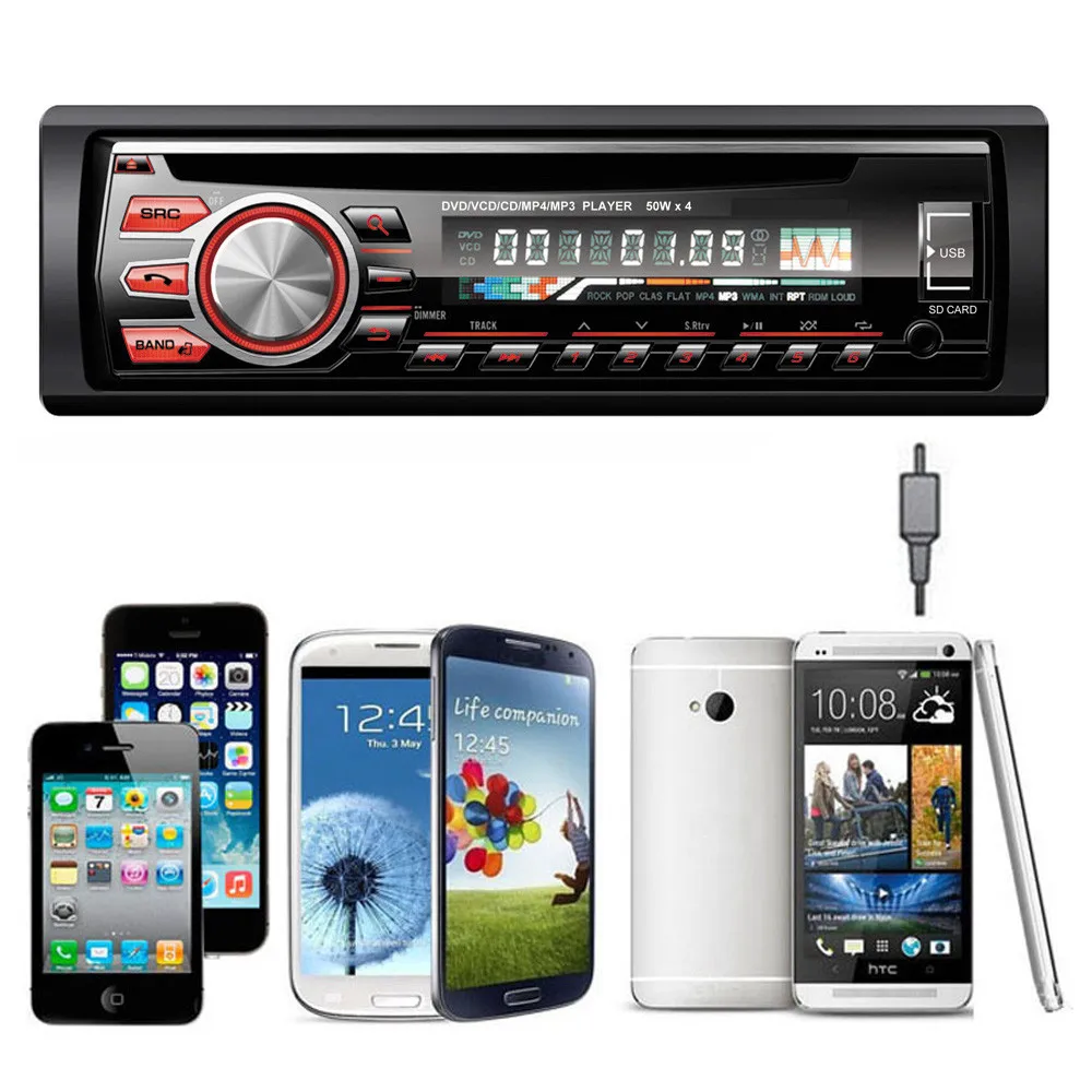 Высочайшее качество автомобиля MP3 Bluetooth автомобильного аудио стерео Dash FM DVD CD