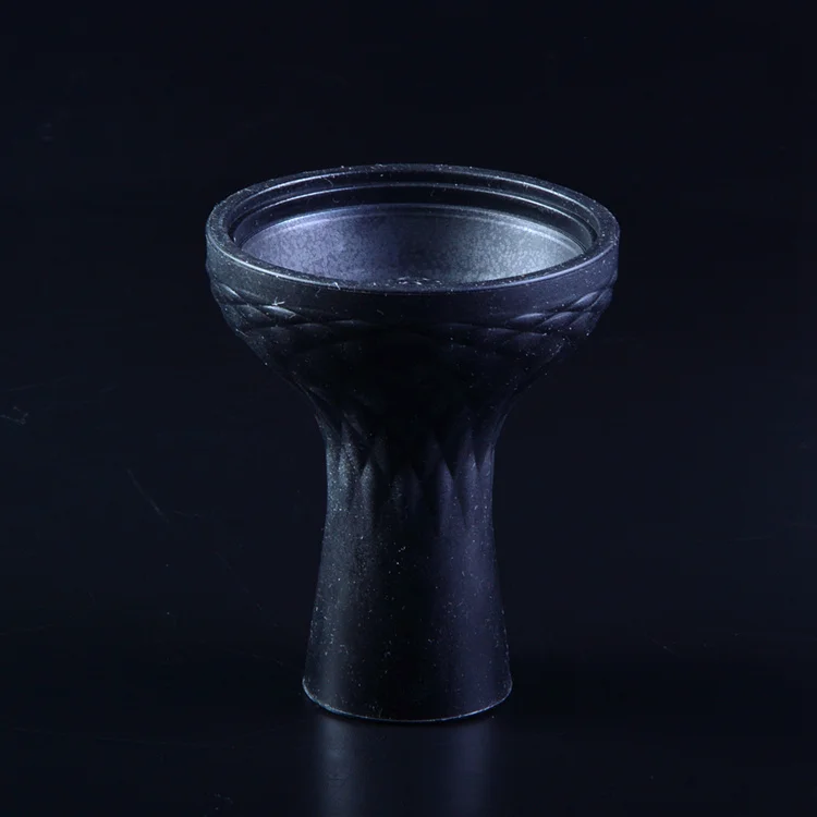 Black 6 цветов пищевого силикона кальян табак для кальяна чаша Sheesha Chicha Cachimba Nargile аксессуары - Цвет: Black