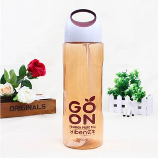 GOON 2000ml Orange XYKIY, 1000 мл, 1500 мл, 2000 мл, Спортивная бутылка для воды, высокое качество, для путешествий, пеших прогулок, портативные бутылки для кемпинга, бутылка для воды, мужская мода - Цвет: GOON 2000ml Orange