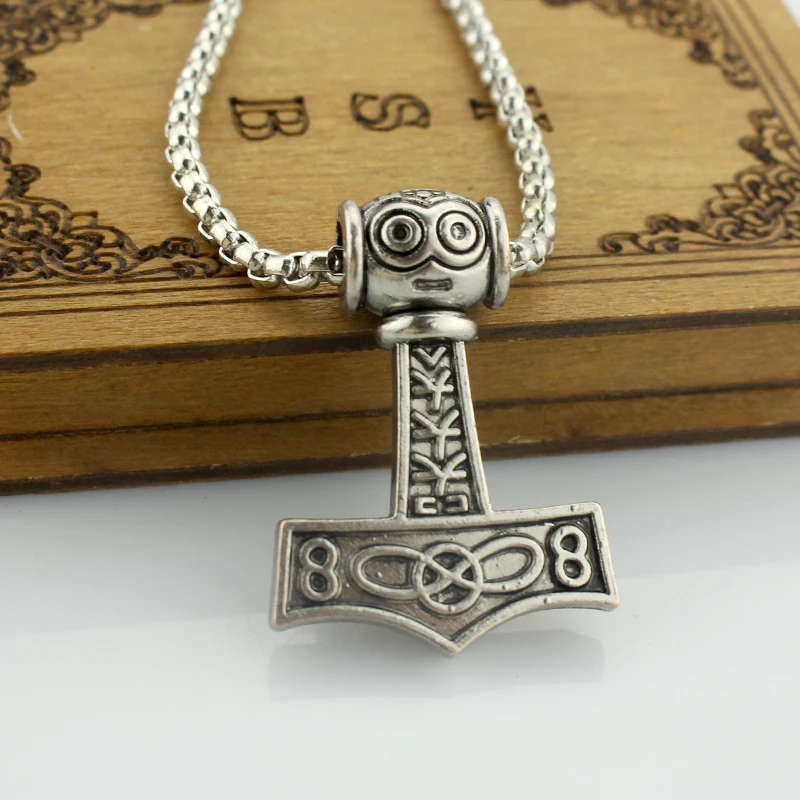 Feimeng ювелирное изделие огромный молоток Тора ожерелье Мьёльнир норсе амулет Викинга скандинавский кулон