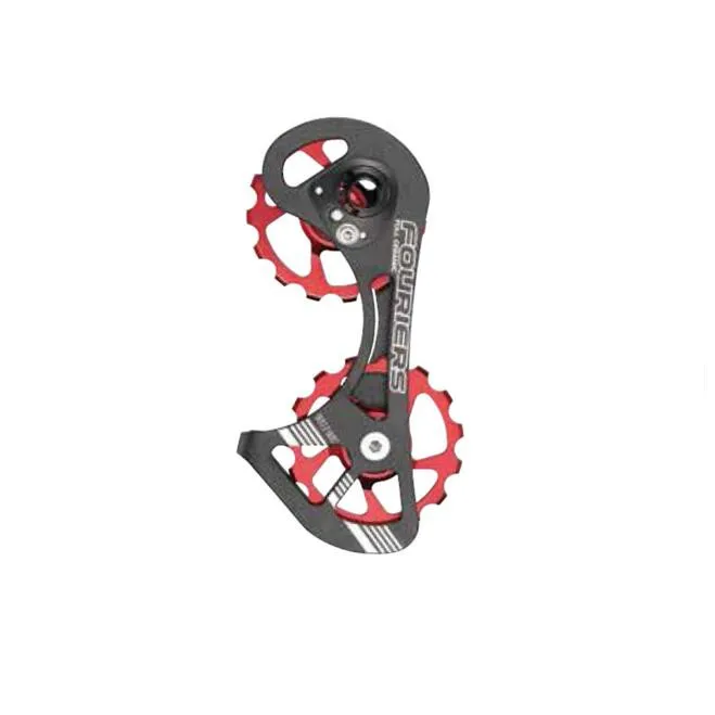 

FOURIERS full ceramic bearing ROAD Drivetrain bicycle rear derailleur pulleys 15T-15T Use 9100/9150/9000/9070/6800/6870