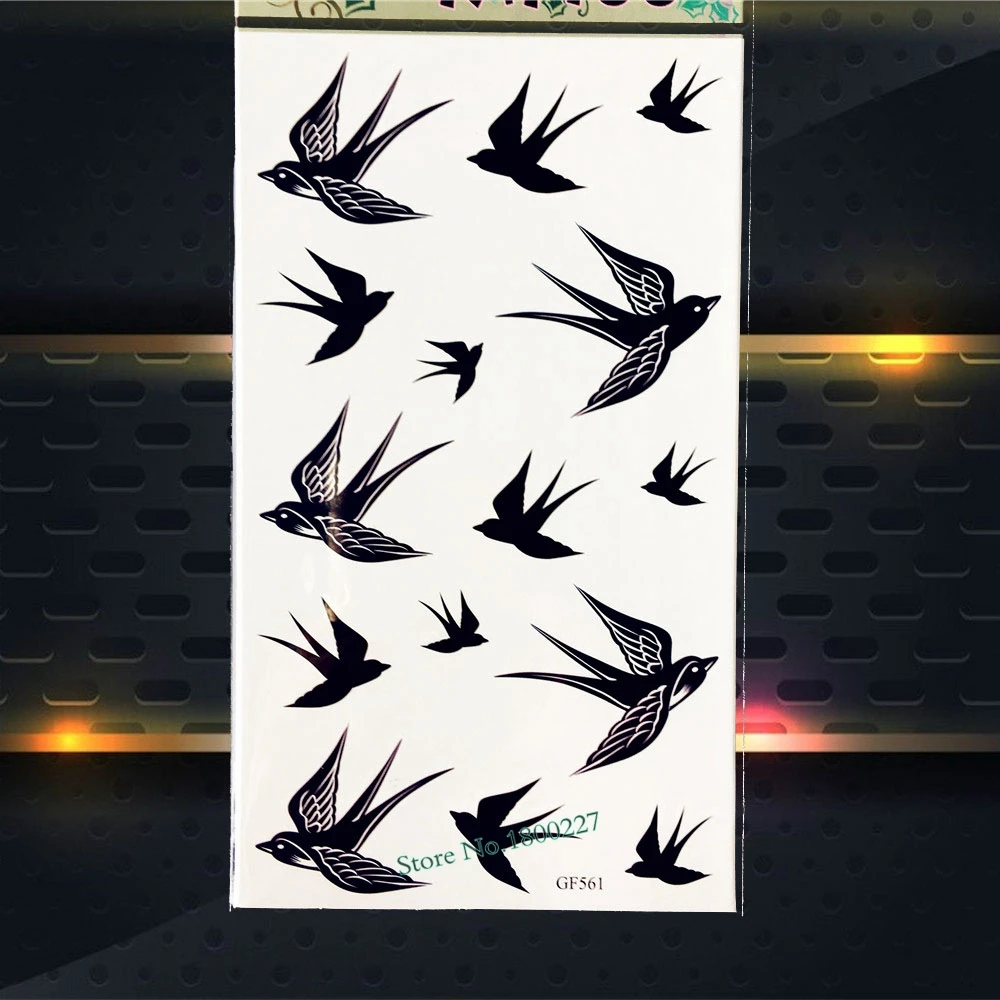 Дети тело руки Гарри Поттер Волшебная палочка временная татуировка наклейка s Черный татуировки Поставки звезда бант PGF492 флэш татуировки стикер