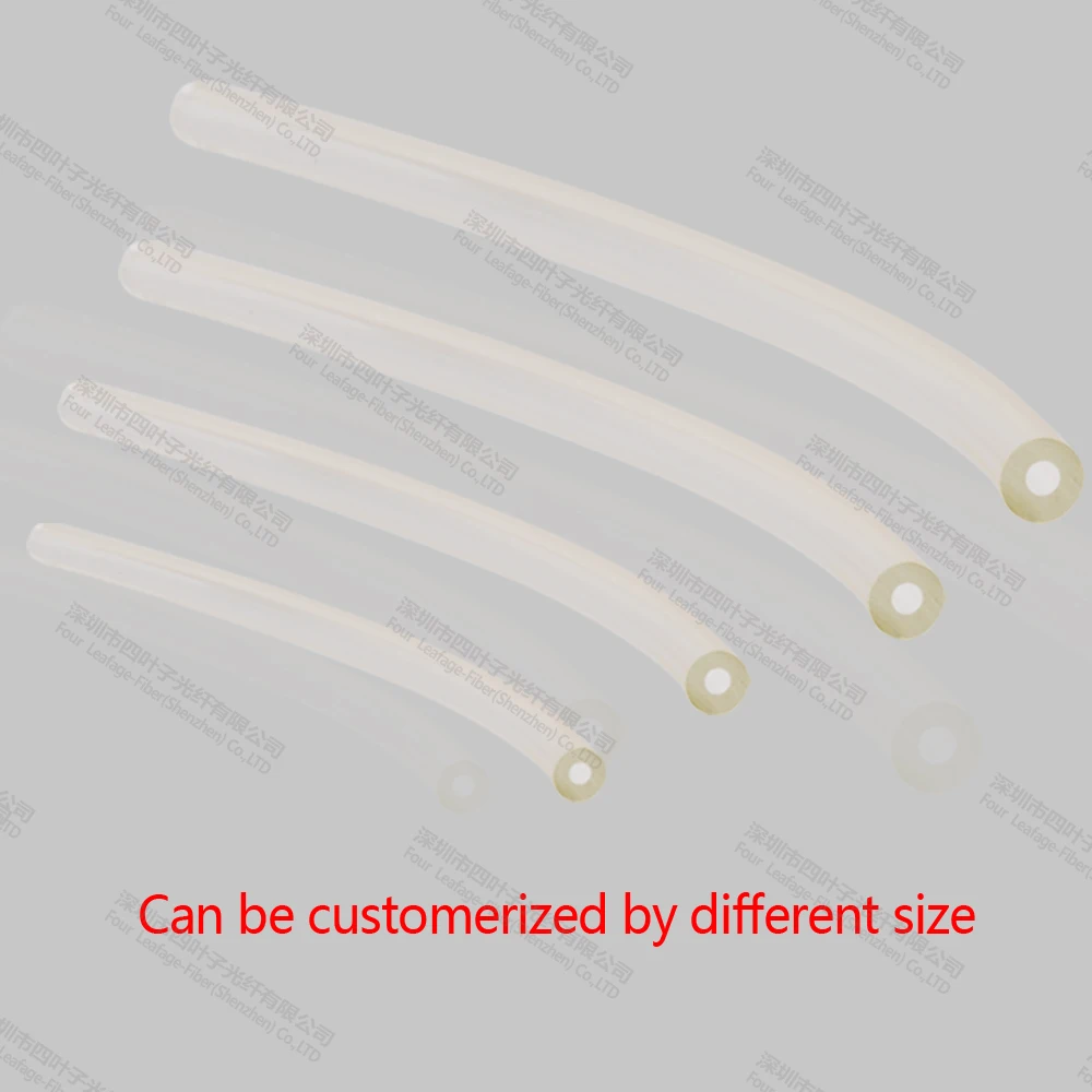 Полый сердечник 2 мм 4 боковые излучения флуоресцентная пластиковая трубка