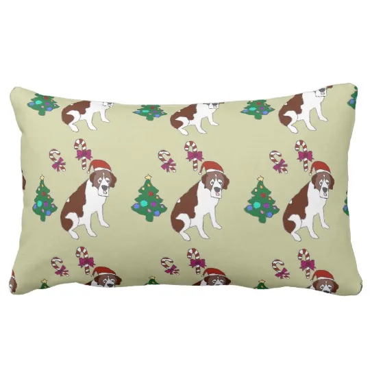 

labrador dog christmas lumbar Pillow case