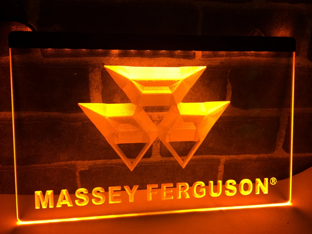 LG187 трактора messy Ferguson (светодиодный неоновый светильник знак для домашнего