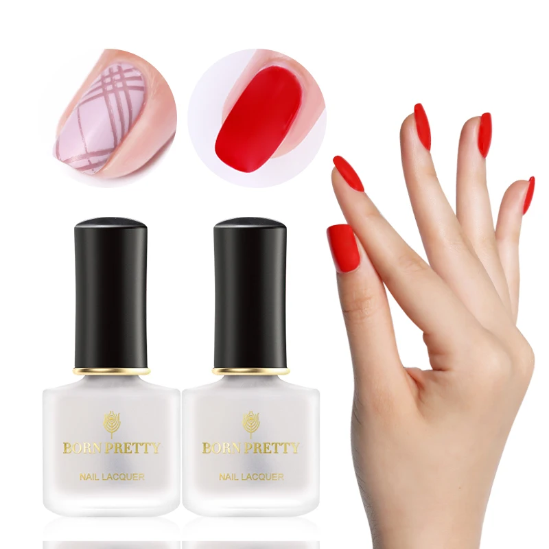Базовое пальто BORN PRETTY Matt 2 в 1 6 мл многофункциональное прозрачное покрытие для