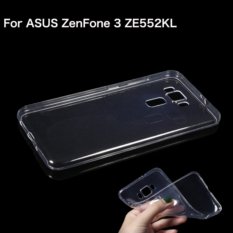 Мягкий ТПУ Прозрачный чехол для Asus Zenfone 3 ZE552KL 2 Ze550ml Ze551ml силиконовый на Ze552KL Тонкий