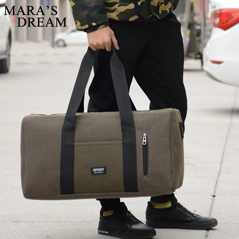 

Mara's Dream Men travel bag New travel solid color large capacity canvas Men bag high quality casual business affairs bag