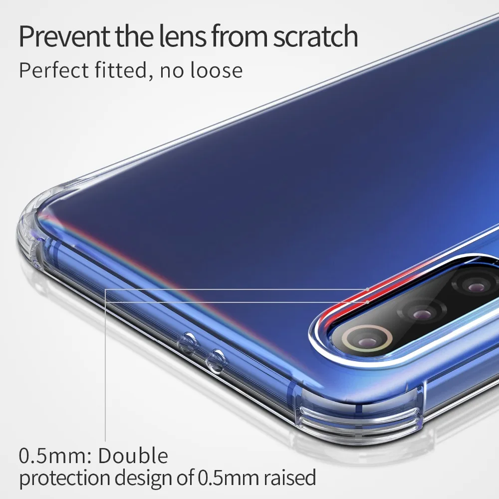 Противоударный чехол MSVII для xiaomi mi 9 SE прозрачный защитный мягкий силиконовый mi9 M9