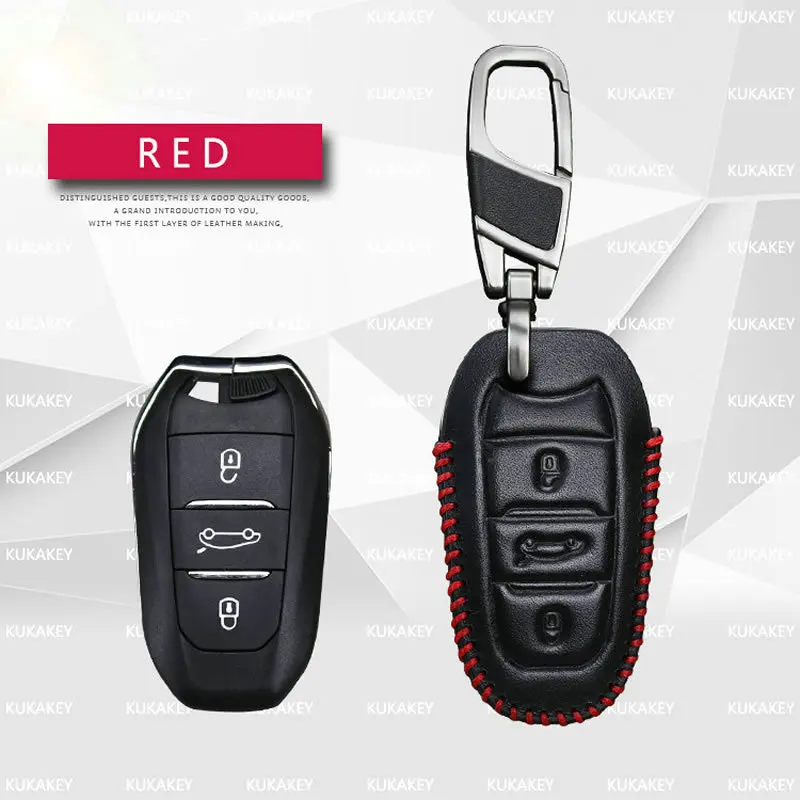 Чехол для автомобильного ключа Peugeot 301 308 408 2014 чехол ключей из натуральной кожи 2008