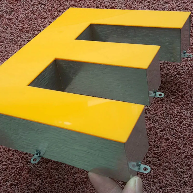 1000 шт. Нержавеющая сталь письма канала Установка уха вывеска крепежные части