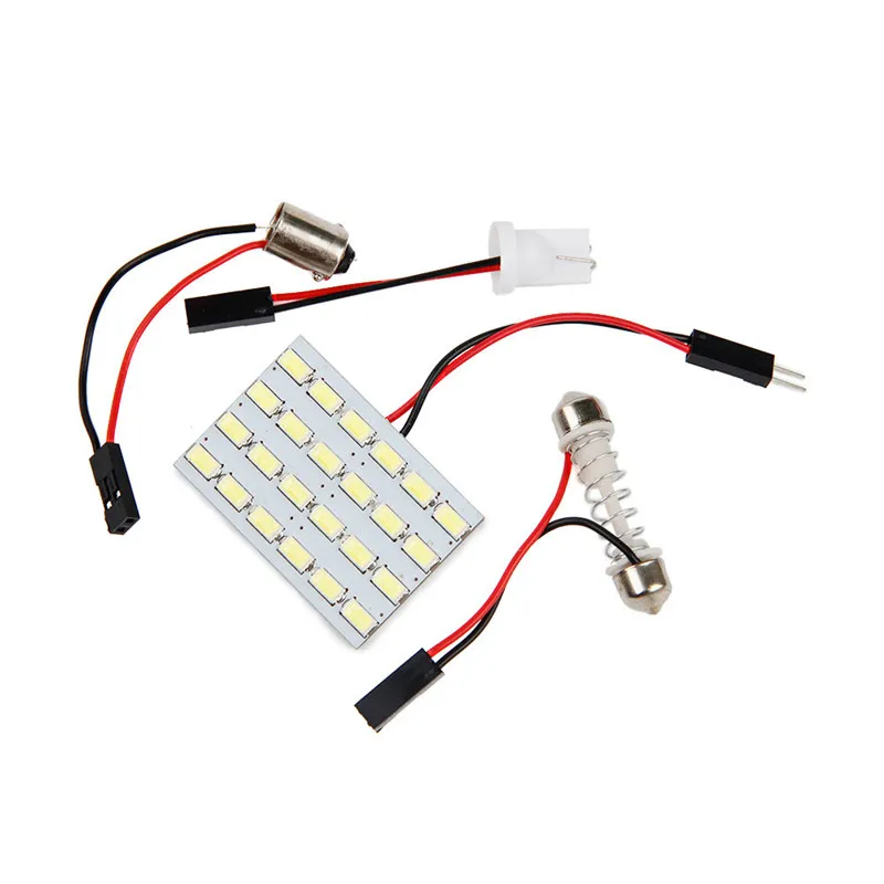 Автомобильный светильник 24 SMD 5630 T10 BA9S 12 В светодиодная панельная лампа купольная