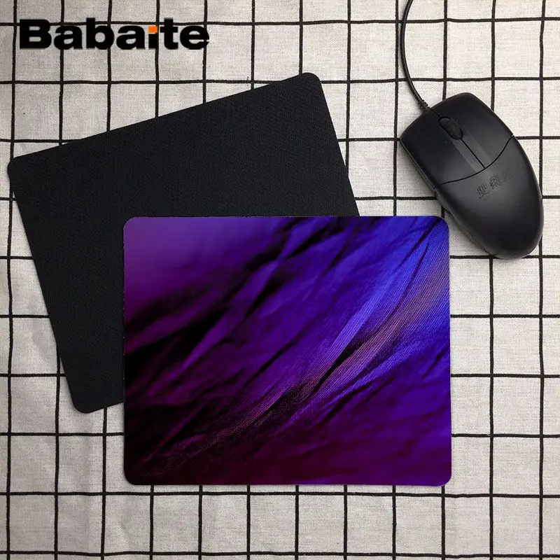 Babaite фиолетовый Подгонянный игровой коврик для мыши ноутбука Размер 18X22cm версия