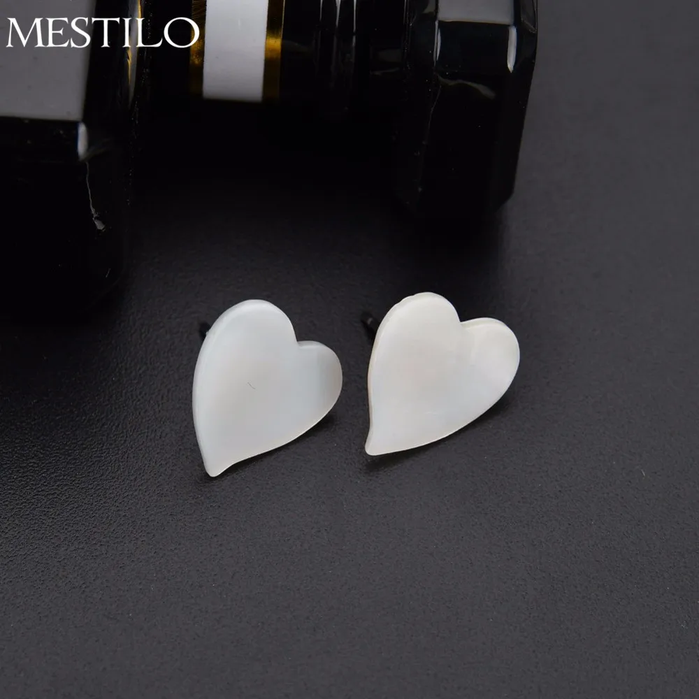 Женские серьги пусеты MESTILO корейские модные в виде сердца|fashion stud earrings|stud earringsstud