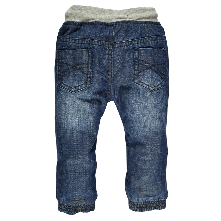 Детские для маленьких мальчиков и девочек двойной Слои s джинсы новорожденных Bebe