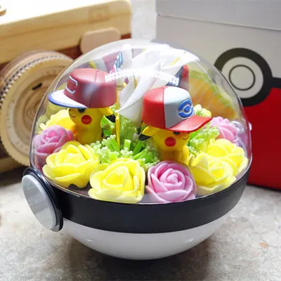 DIY Sey I PokeBall Monster Pet pokebolas Pikachu Eevee Bulbasaur Charizard Squirtle DIY светодиодный фигурка на день рождения, рождественские игрушки для подарка - Цвет: DIY Sey I