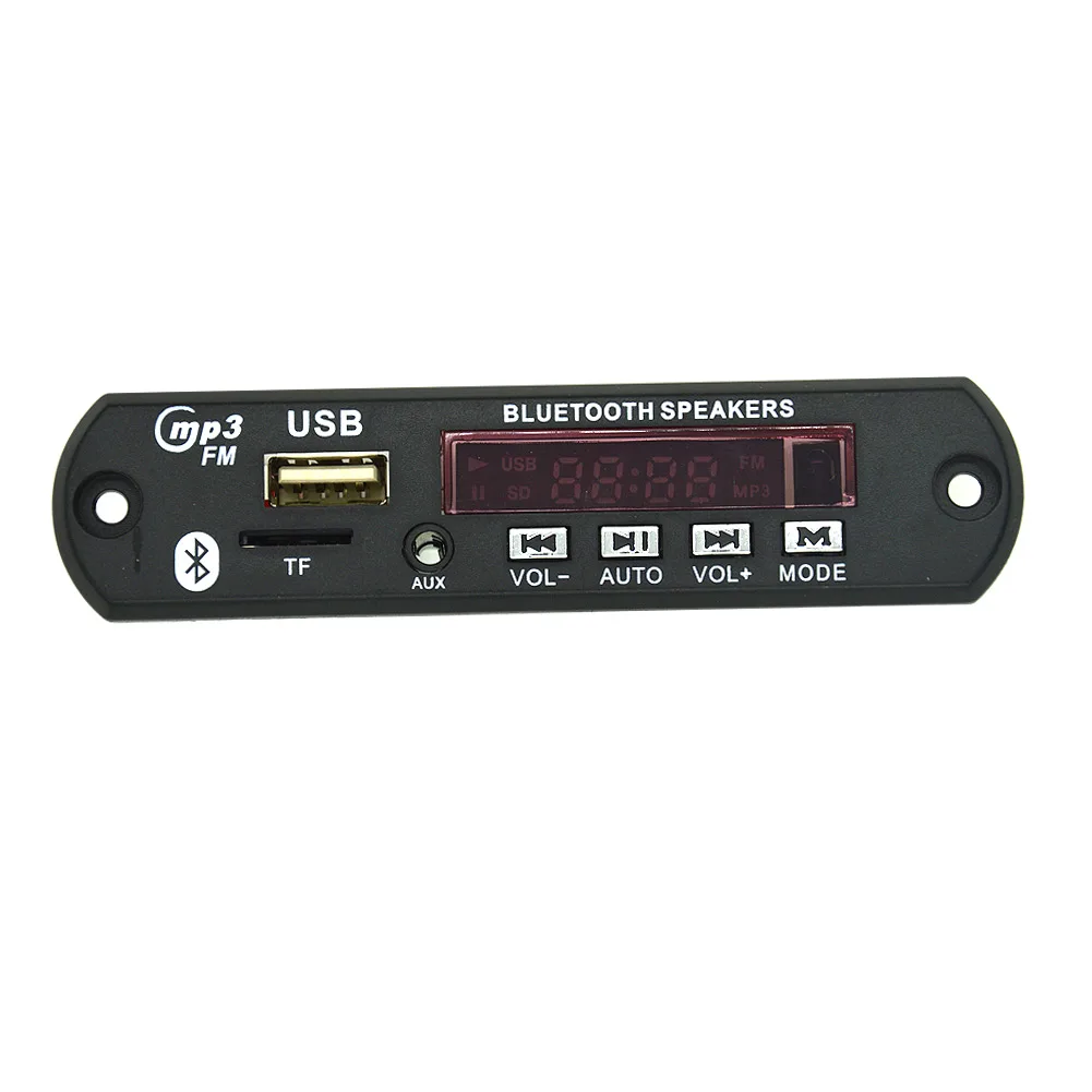 Hotest Новейший беспроводной Bluetooth 12 в MP3 WMA декодер плата аудио модуль TF USB радио для