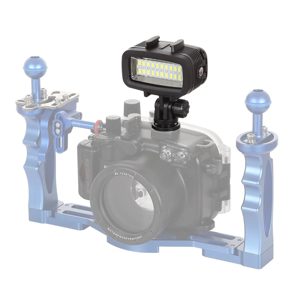 PULUZ 40m Waterproof IPX8 Photo Studio Video Light Lamp 20 LEDs Diving Fill-in for GoPro HERO5/4/3/2/1/DJI OSMO Action | Электроника