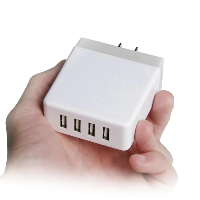 Сетевое зарядное устройство с 4 USB-портами и вилкой Стандарта