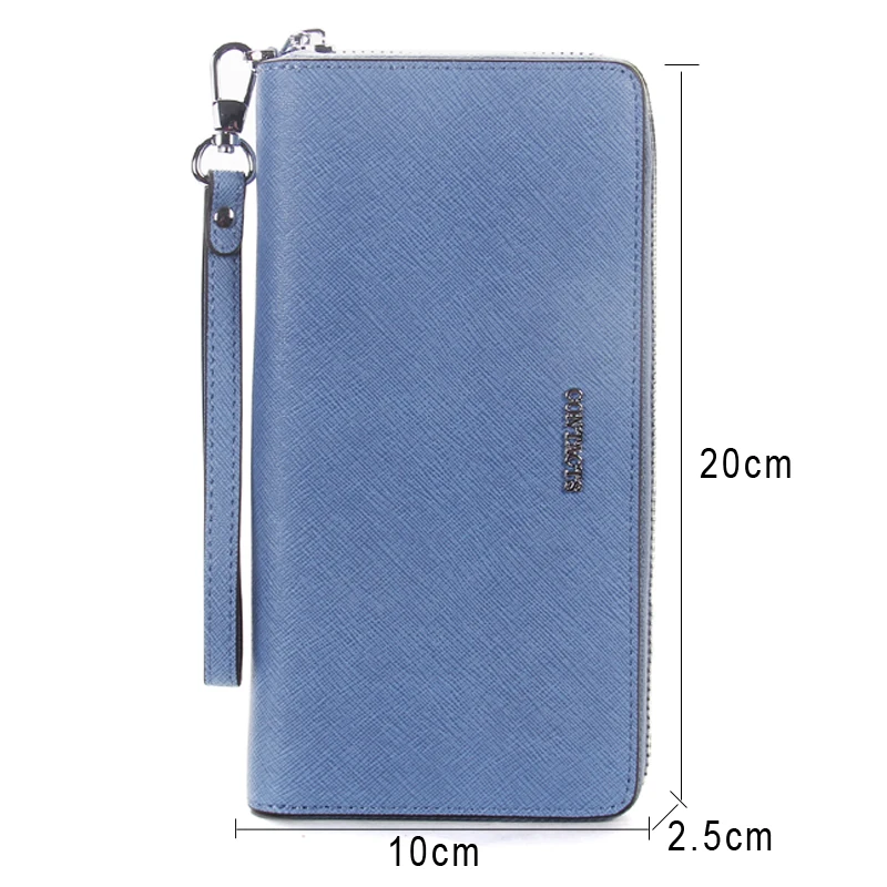 Высокая Ёмкость кошелек клатч из натуральной кожи на каблуке высотой 8 Цвет