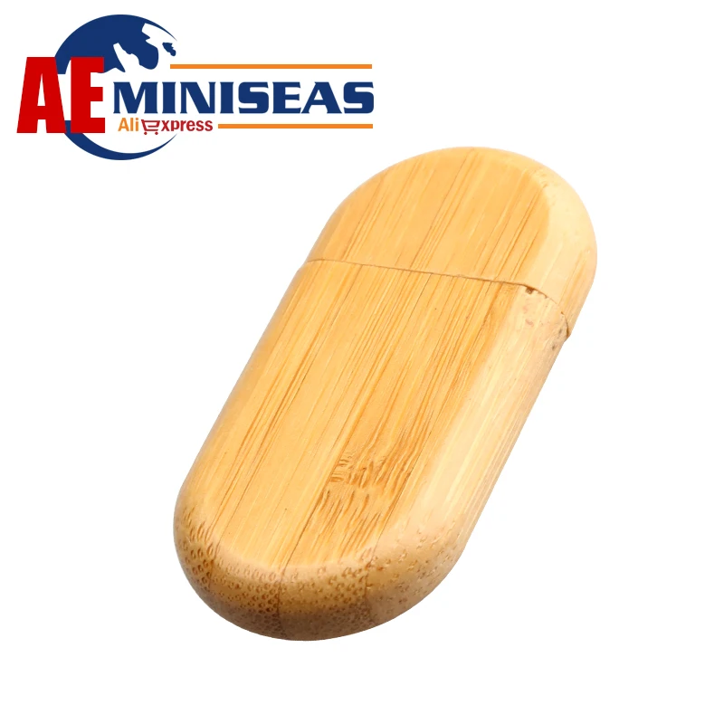 2016 Miniseas Usb Flash Drive Реальная Емкость Древесины Бамбука 4 ГБ 8 16 32 64 Ручка Привода