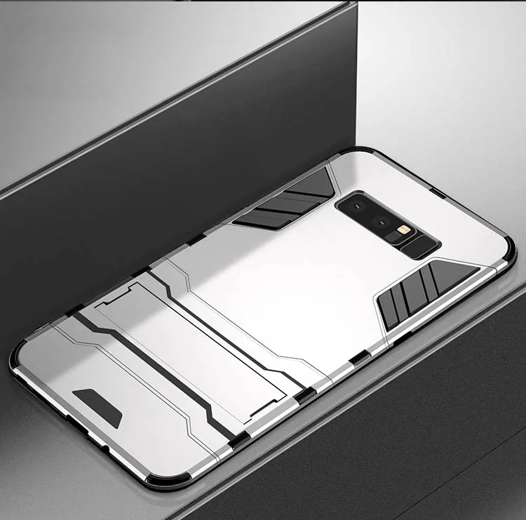 Silver Армированный чехол для samsung Galaxy Note 4/Note 5, 8, 9, 10, S7 S6 Edge Plus A3 A5 A7 J3 J5 J7 J2 Prime C9 Pro A9 чехол Coque - Цвет: Silver