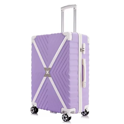 Violet KLQDZMS 20/24/26 inch чемодан из АБС на колесах кабина багаж на ролликах модные багаж для мужчин и женщин ручной клади Сумка на колесиках - Цвет: Violet