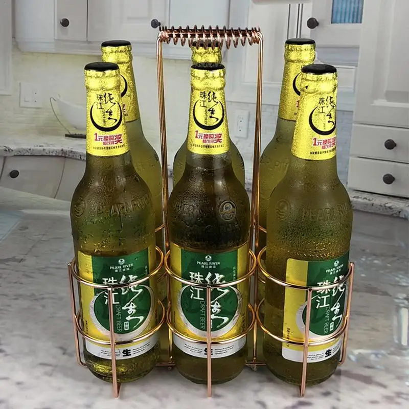 Ящик для пива бутылка Перевозчик также для баночное пиво металлический стеллаж для хранения с ручкой бар аксессуары Кемпинг поставки