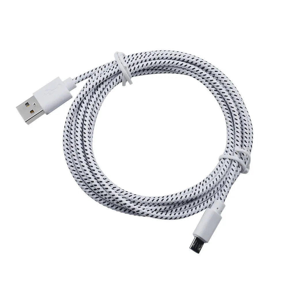 USB зарядное устройство для путешествий 5V2A настенный адаптер зарядное устройство для мобильного телефона Зарядка для iPhone7 Xiaomi samsung huawei и кабель Micro-USB в оплетке - Тип штекера: Micro USB White