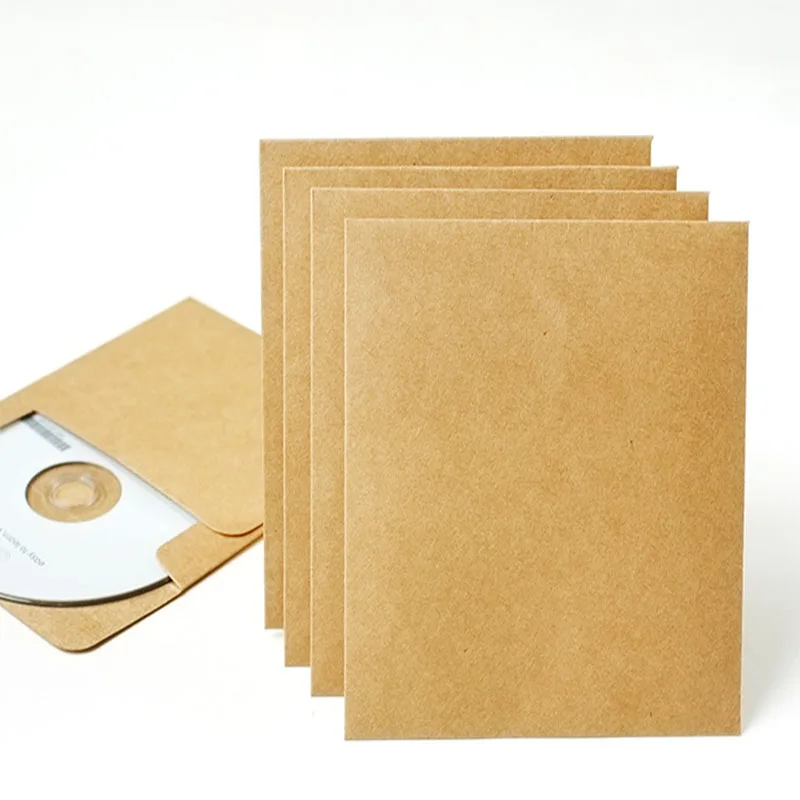 3 шт. квадратный конверт для CD бумаги Kraft Airmail классический креативный офисный
