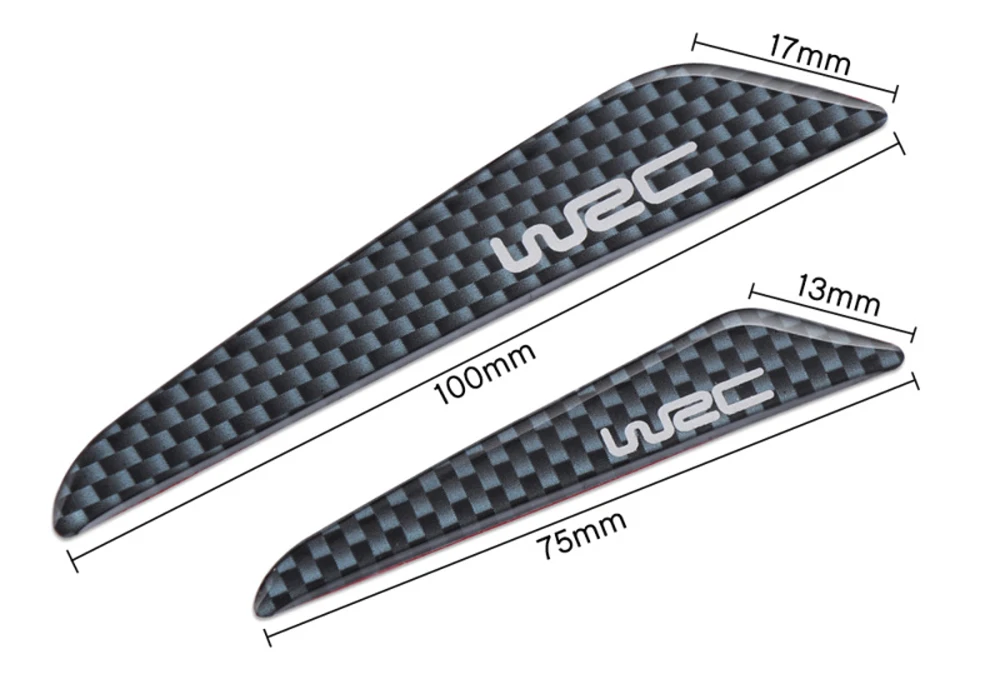 Стайлинг автомобиля WRC из углеродного волокна противоударный чехол для Peugeot 206 207