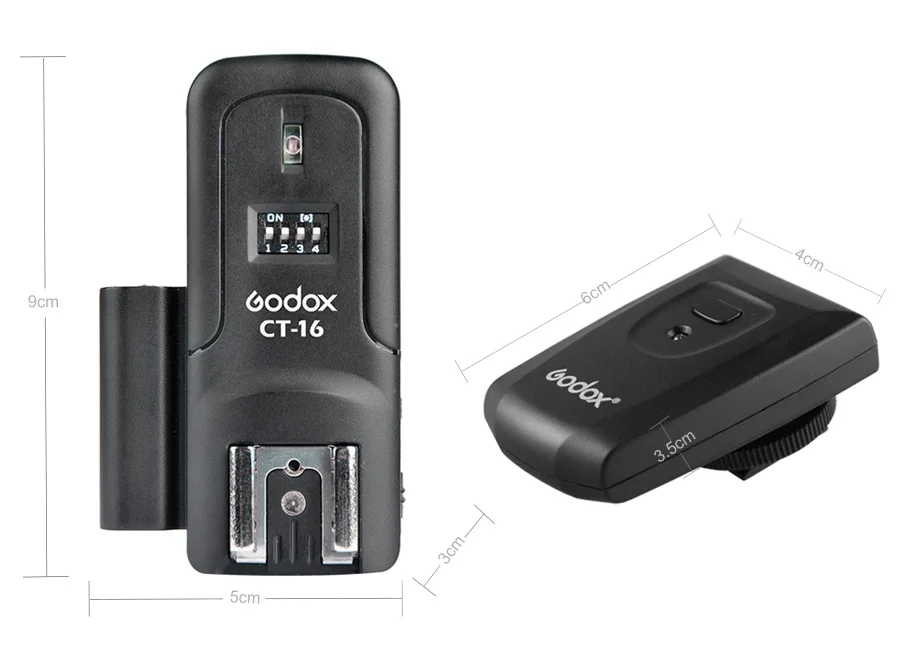 Godox CT-16 16 Каналы Беспроводной Камера триггер для вспышки с 2x приемник для цифровой зеркальной камеры Canon Nikon Pentax Olympus Камера флэш-памяти