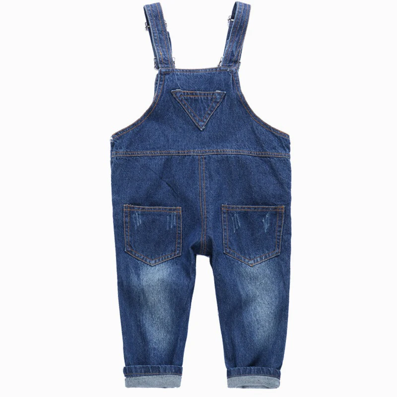 Kindstraum/Новинка 2017 г. Детский однотонный джинсовый комбинезон Детские комбинезоны