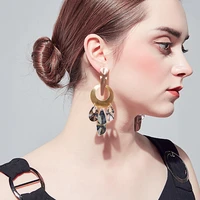 2018 new fashion jewelry multiple 3 colors earrings jewelry dangling post earring party for women earring wholesale jewelry
