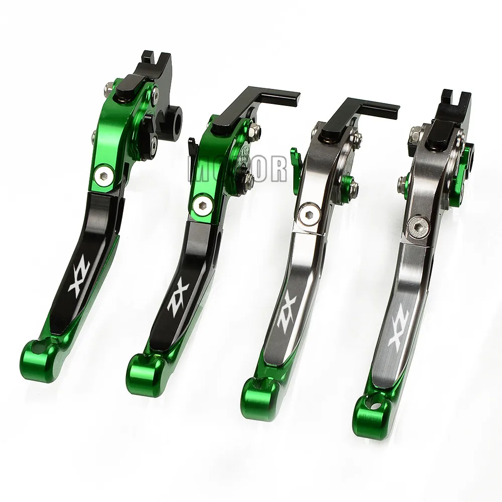 CNC мотоциклетные регулируемые складные рычаги тормозной муфты для Kawasaki ZX636R/ZX6RR